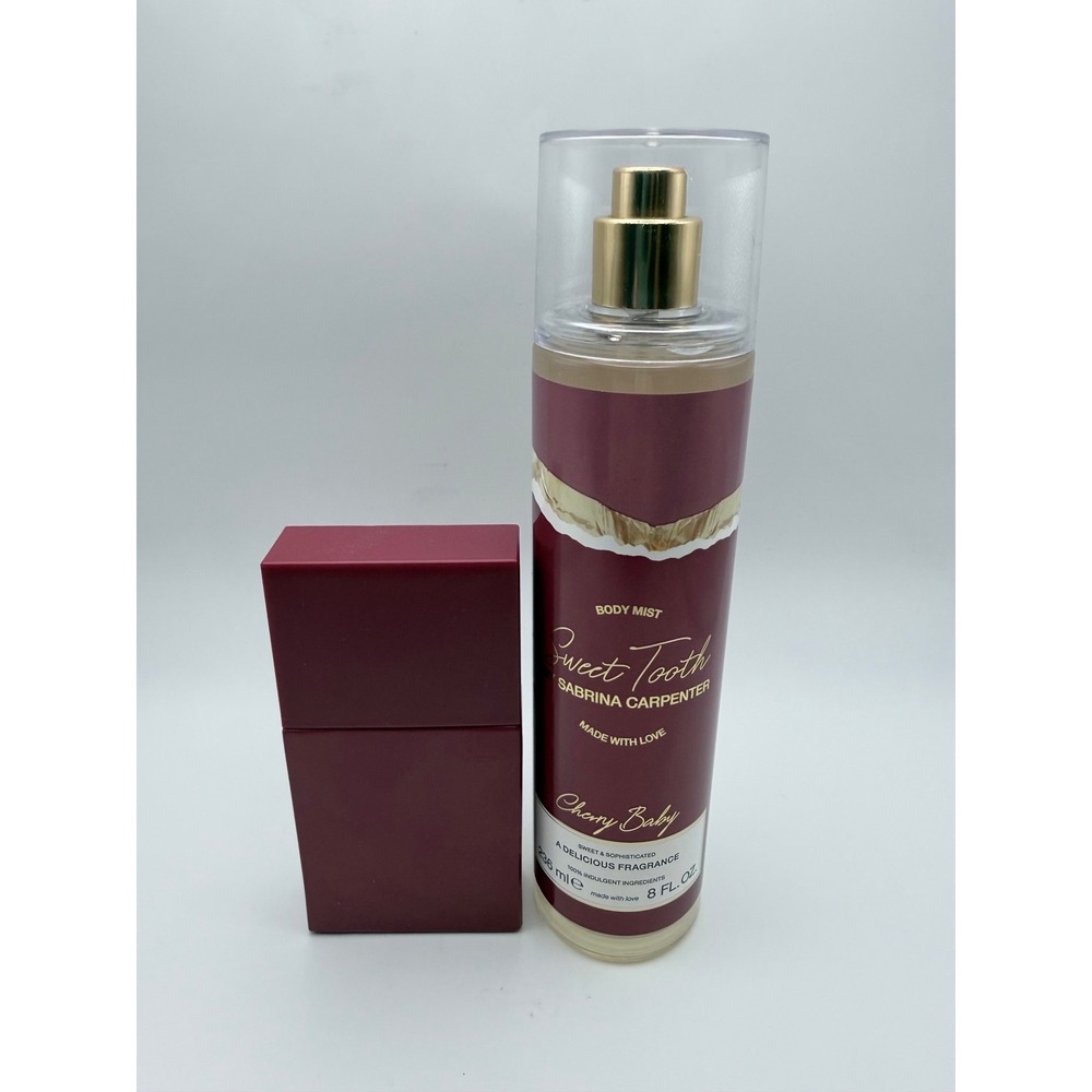 Sabrina Carpenter Sweet Tooth Cherry Baby Body Mist 8oz & EDP Fragrance Set